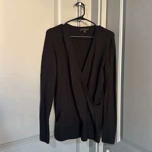 Ann Taylor Oversized Scoop Neck Wrap Sweater